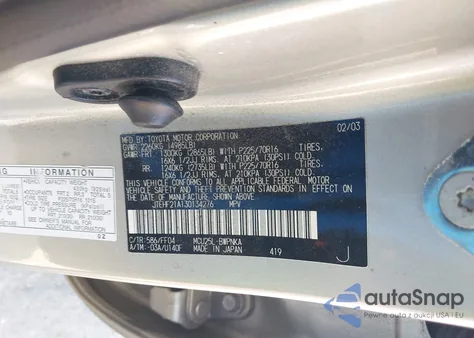 2003 Toyota Highlander Limited V6 z USA, uszkodzony, nr VIN JTEHF21A130134276